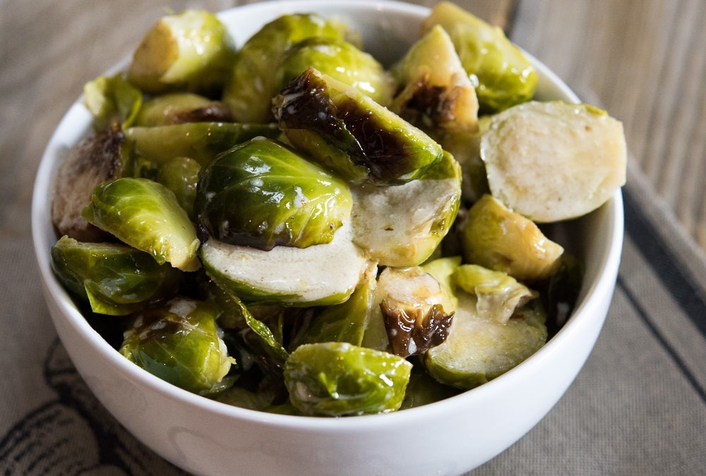 Creamed Roasted Brussels Sprouts