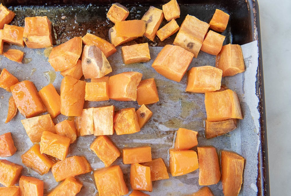 Diced Roasted Sweet Potatoes