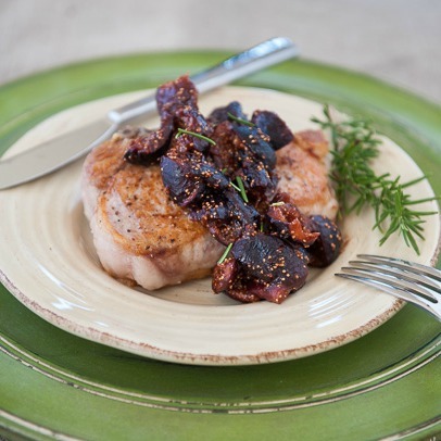 Pork Chops with Fig Sauce