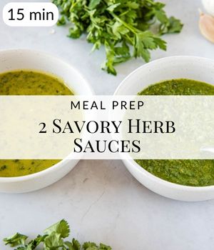 2 Savory Herb Sauces Session Post