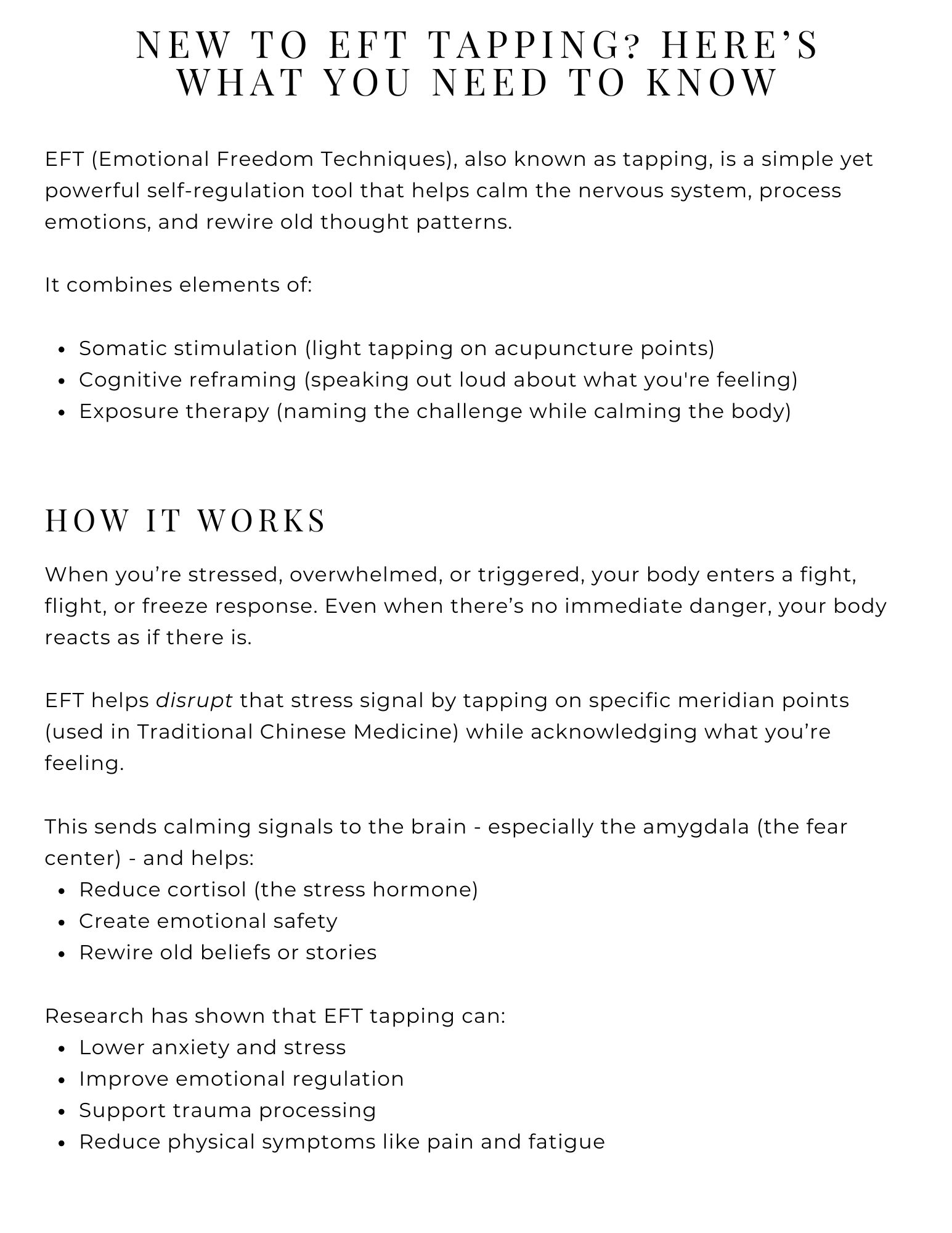New to EFT Tapping Here’s What You Need to Know