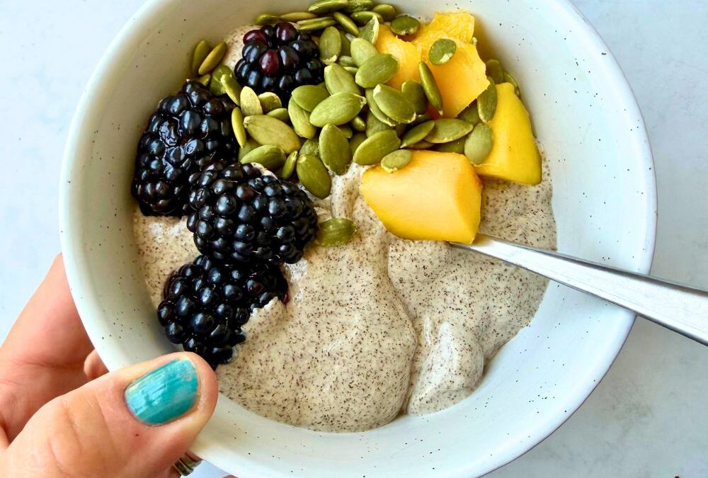 Blended Vanilla Chia Pudding